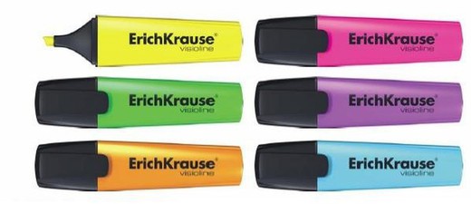 Rotulador fluorescente Erich Krause V12