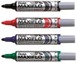 Marcador de quadro branco pentel maxiflo linha 2,5 mm.