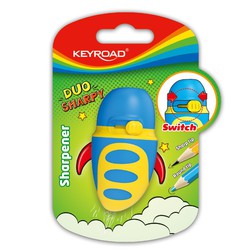 Sacapuntas de plástico Keyroad de 1 uso duo