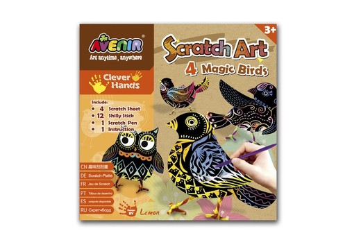 Scratch Art Pájaros Mágicos