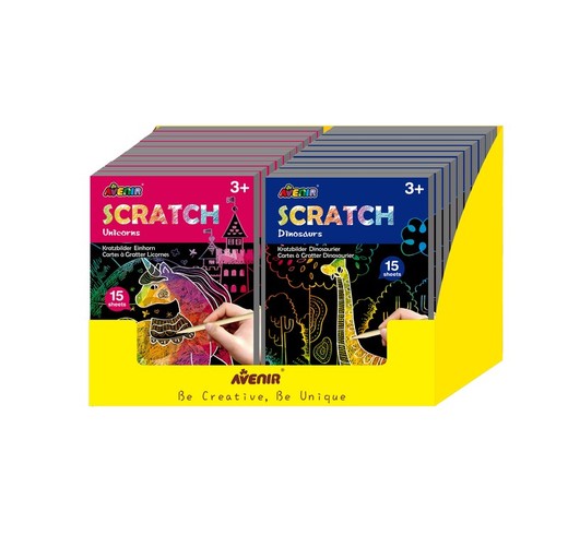 Scratch Rasca Mini Libro Surtido Dinosaurios y Unicornios