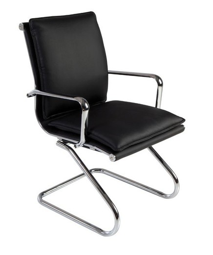 Cadeira confidente rd-985 em pele sintética