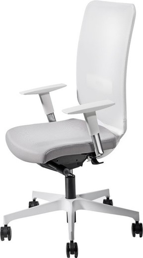 Cadeira executiva ossa de couro branco