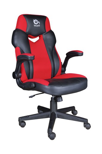 Cadeira gaming Talius Crab vermelha e preta