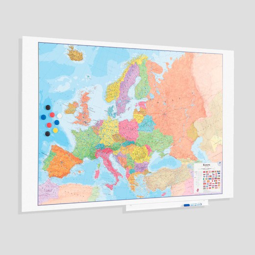 Skinmap Europe. Carte magnétique.