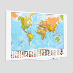 Skinmap del mundo. Mapa mundi magnético