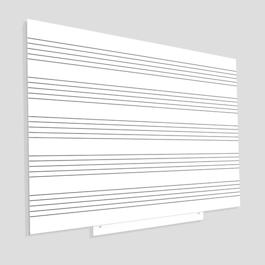 Quadro branco Skinmusic com pauta horizontal