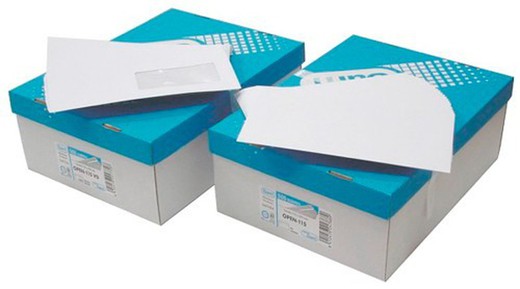 Enveloppes postales blanches allongées DIN