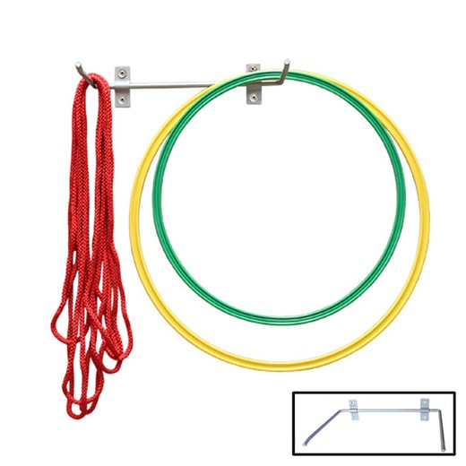 Support métallique pour anneaux, cordes et tapis