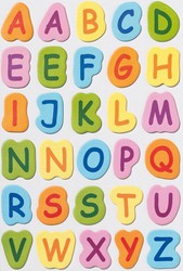 Adesivos de letras e números reposicionáveis