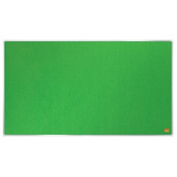 Tablero de anuncios panorámico Nobo Impression Pro en fieltro color verde. Cinco tamaños