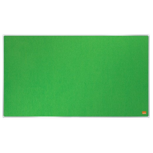 Tablero de anuncios panorámico Nobo Impression Pro en fieltro color verde. Cinco tamaños