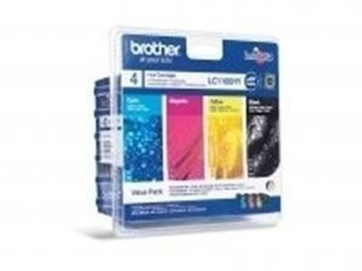 Encre d'origine brother lc1100hyvalbp tricolore