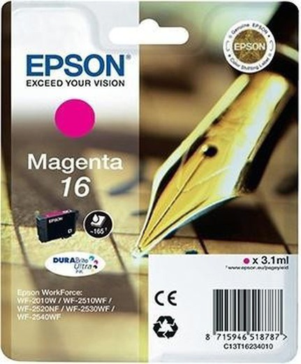 Tinta original epson c13t16234010 magenta