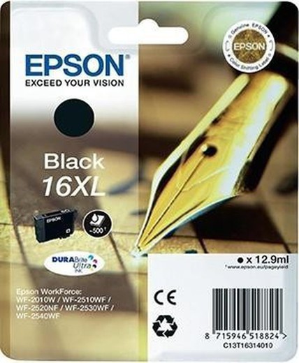 epson c13t16314010 tinta original preta
