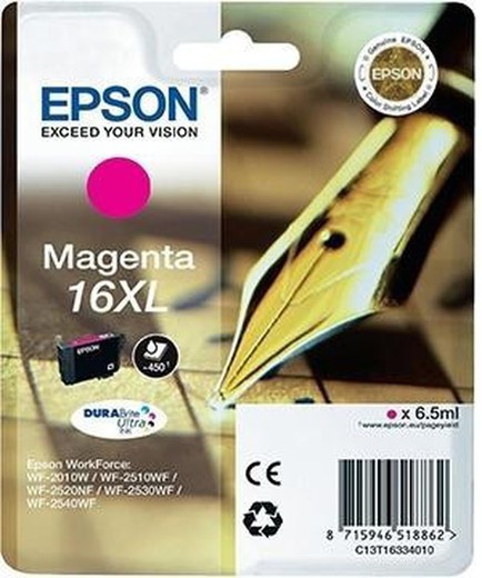 Tinta original epson c13t16334010 magenta