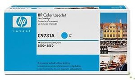 Toner original hp c9731a cyan