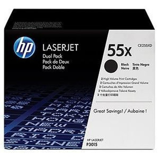 Toner noir d'origine hp ce255xd