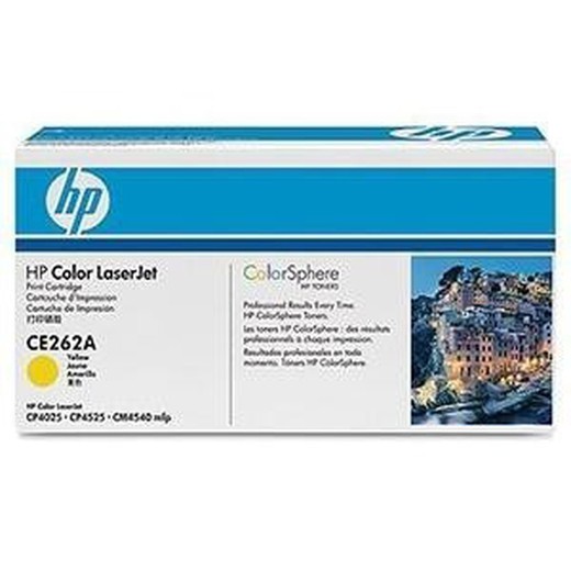 Toner hp d'origine ce262a jaune