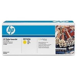 Toner hp d'origine ce742a jaune