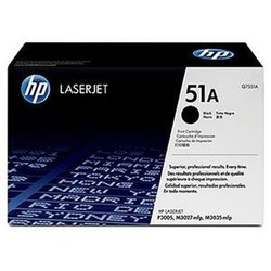 Toner d'origine hp q7551a noir