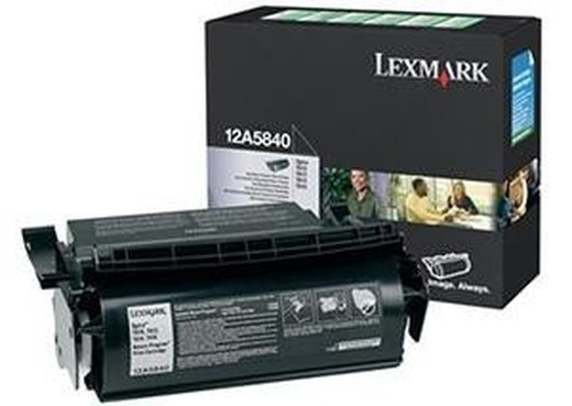 toner d'origine lexmark 12a5840 noir