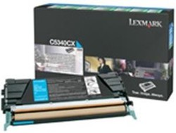 Toner cyan d'origine lexmark c5340cx