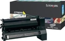 Toner original lexmark c7700yh amarillo