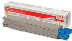 Toner original oki 43459329 amarillo