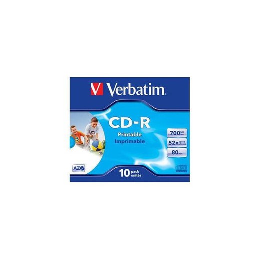 Verbatim 43325 cd-rs imprimíveis. 10 unidades