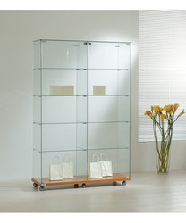 Vitrinas autoportantes lujo en vidrio y aluminio 80 cm