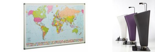 Mapas murales magnéticos
