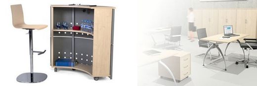 Mostradores de recepción