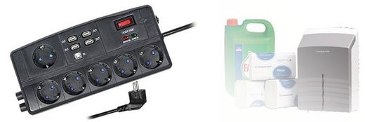 Faixas elétricas e lâmpadas