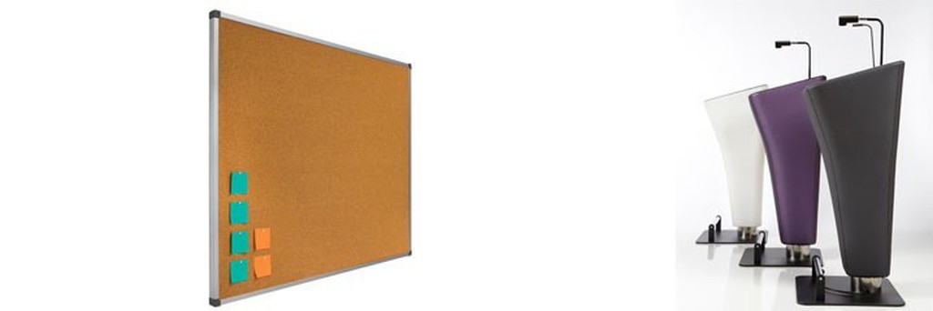 Tablero corcho ligero marco de alumino 60x90 cm Faibo 611-2