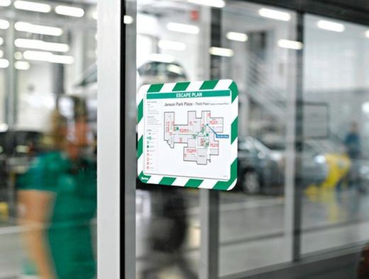 5 tampas adesivas removíveis com moldura tarifold