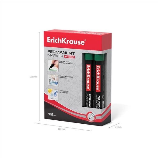 6.- Marcador de ponta de cinzel Erich Krause P300