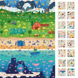 Activités avec fresque murale en caoutchouc