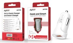 Adaptateur de voiture Avant 2Amp Quick Charge Qc3.0