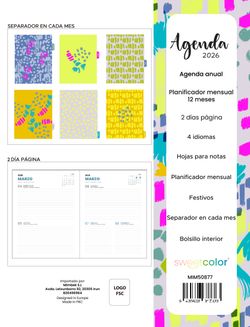Agenda Anual 2026 2 Días Página Festi