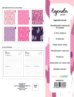 Agenda Anual 2026 2 Días Página Trazos