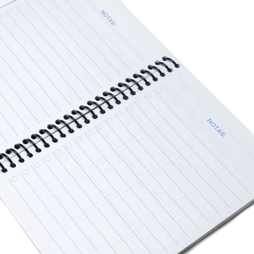Agenda Anual 2027 A6 Tapa Polipropileno Día Página Azul