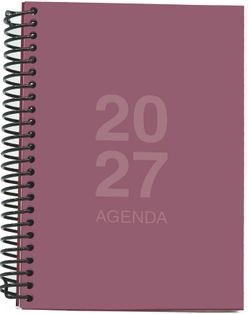 Agenda Anual 2027 A6 Tapa Polipropileno Día Página Burgundi