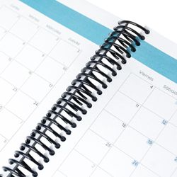 Agenda Anual 2027 Día Página Blue Ligth