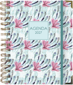Agenda Anual 2027 Día Página Blue Real