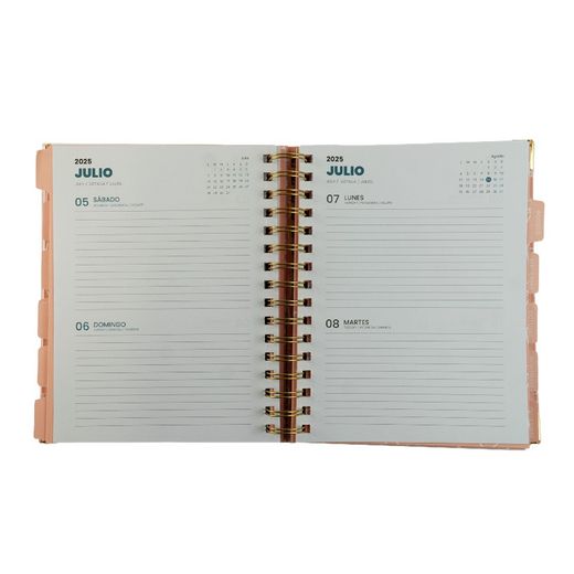 Agenda Anual Sweetcolor 2025 Dois dias por página Faces