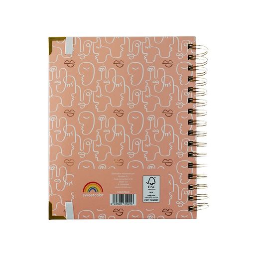 Agenda Anual Sweetcolor 2025 Dois dias por página Faces