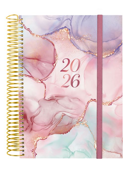 Agenda Design Col.E10-155X212Mm 1 día página 2026 Goldy