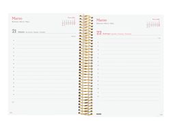 Agenda Design Col.E10-155X212Mm 1 día página 2026 Goldy