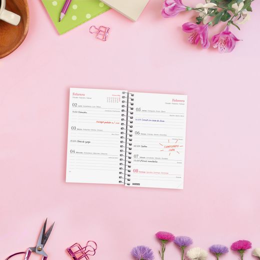 Agenda Design Col.E3-79X127Mm Semana Vista Horizontal 2026 Imposible